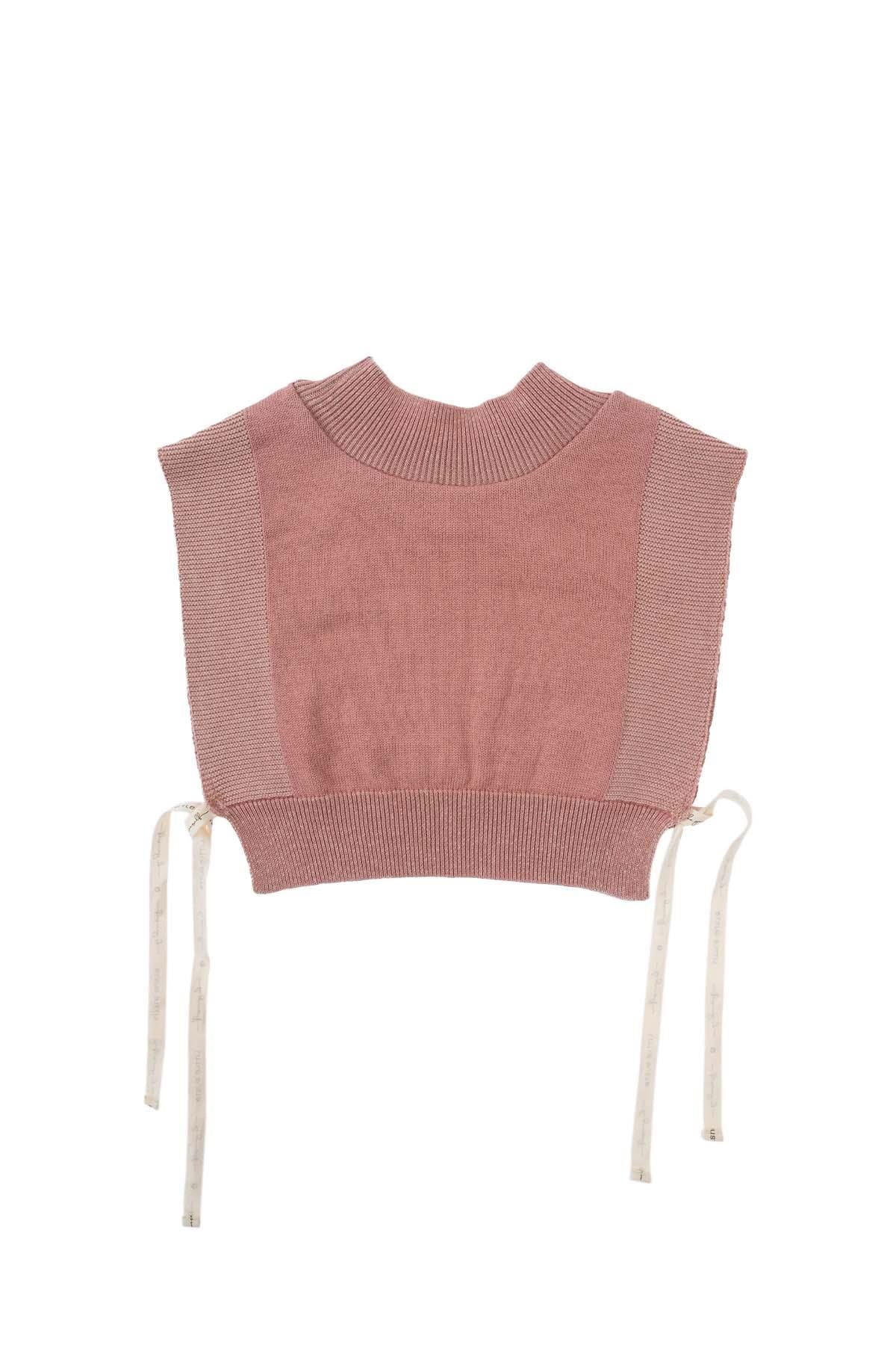 Örgü Süveter Pembe Organik Pamuk - Riki Baby&Kids