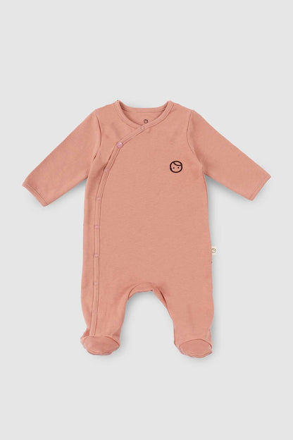 Patikli Tulum Yenidoğan Pembe Organik Pamuk - Riki Baby&Kids