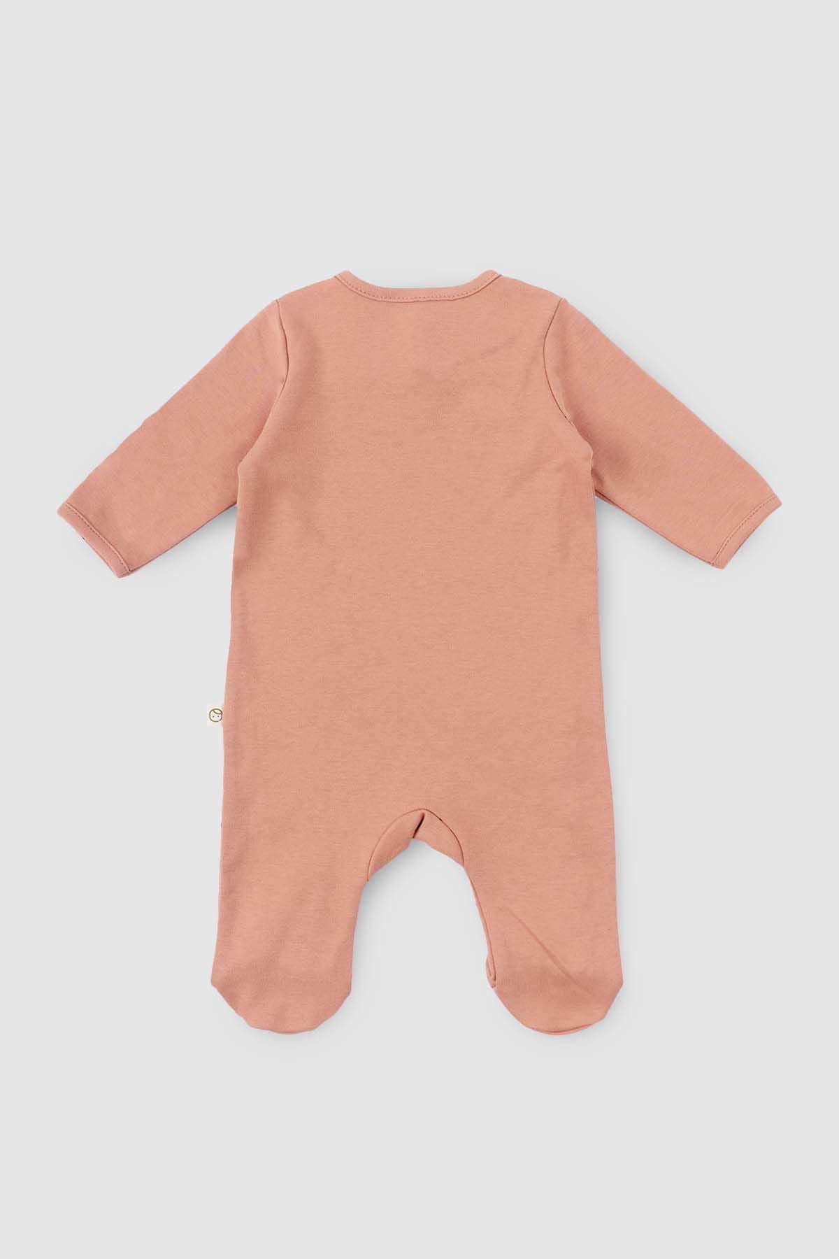 Patikli Tulum Yenidoğan Pembe Organik Pamuk - Riki Baby&Kids