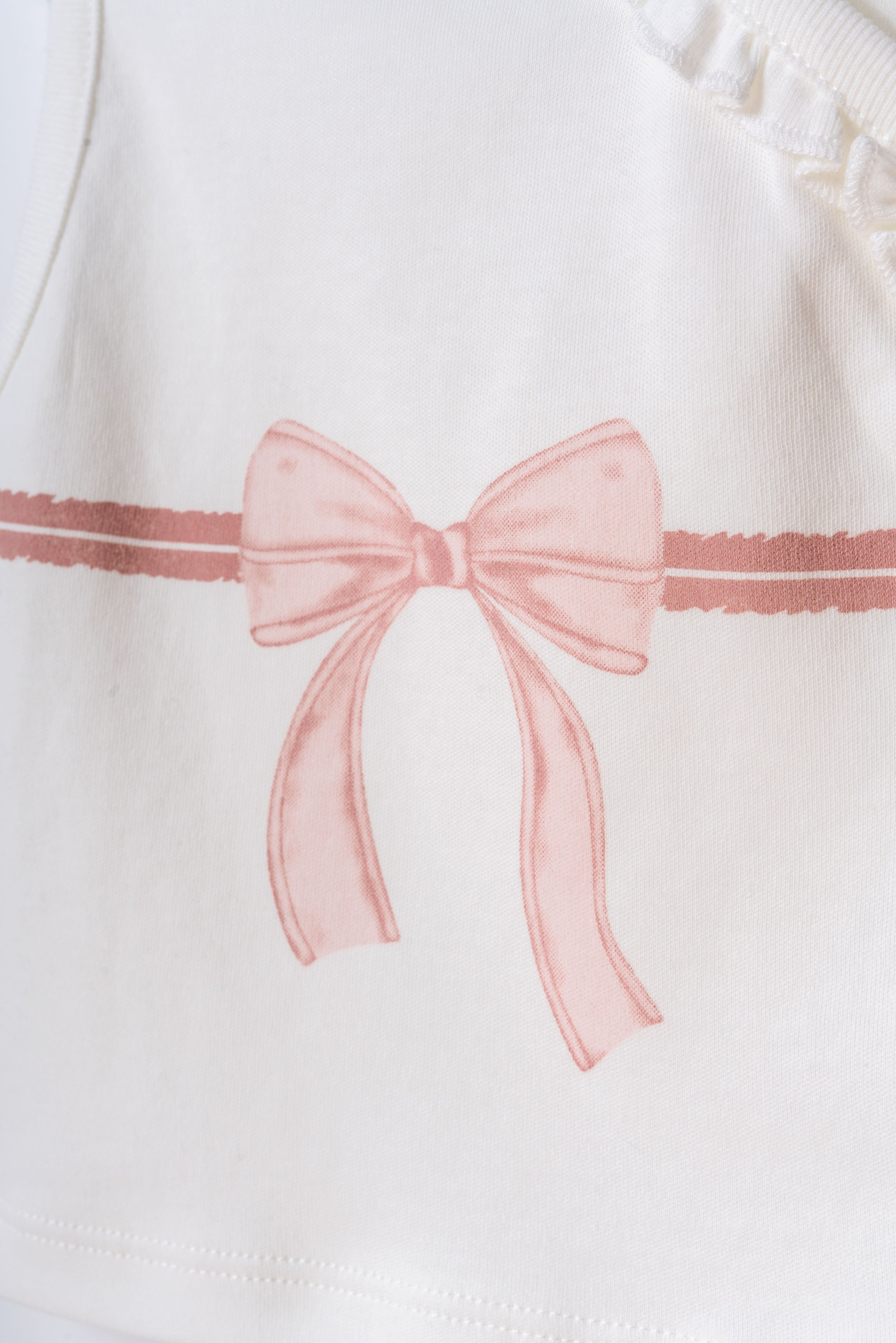 Organik Pamuk 2’li Kız Bebek Yelek Seti - Bow Koleksiyonu