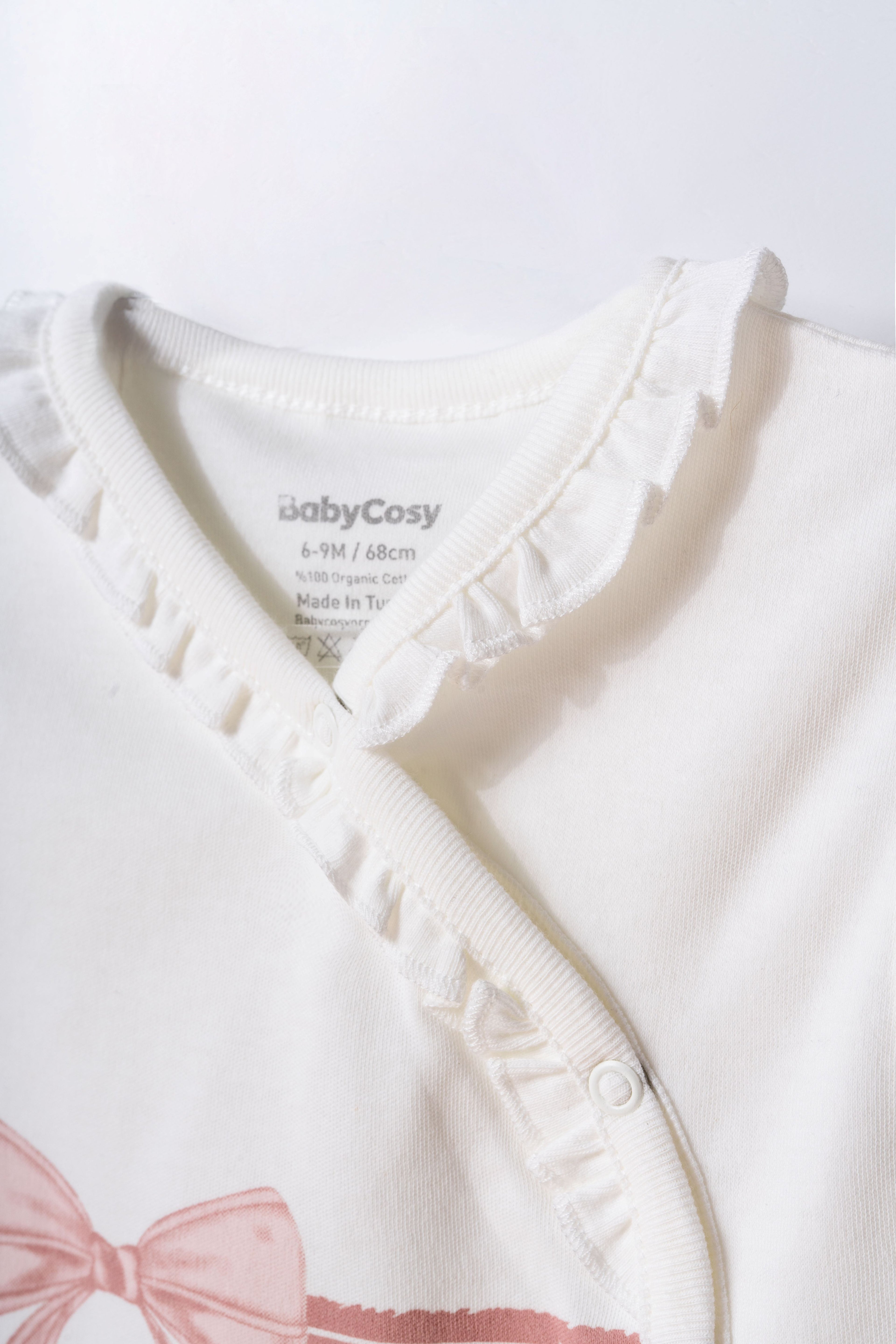 Organik Pamuk 2’li Kız Bebek Yelek Seti - Bow Koleksiyonu