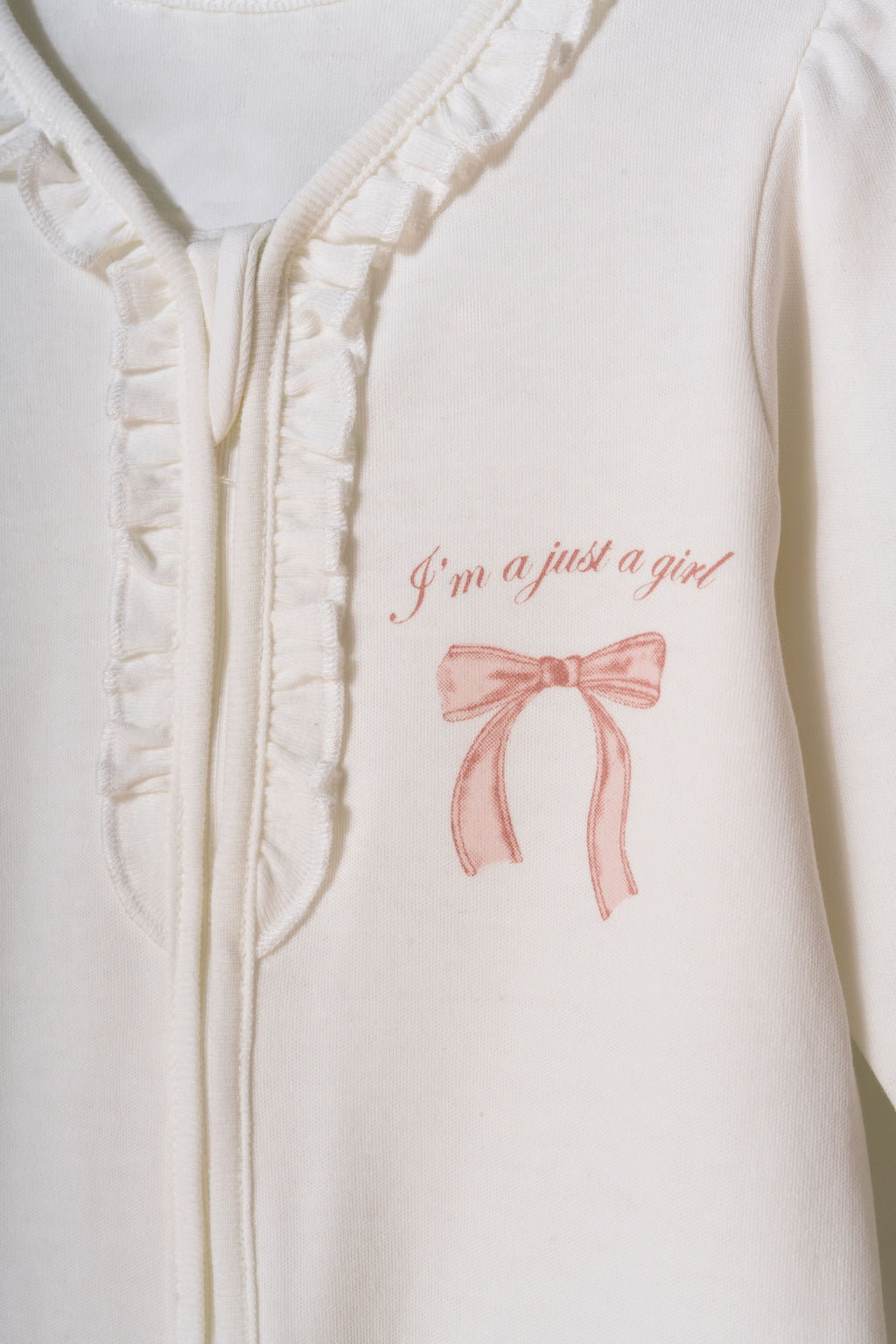 Organik Pamuk Fermuarlı Tulum - Bow Koleksiyonu