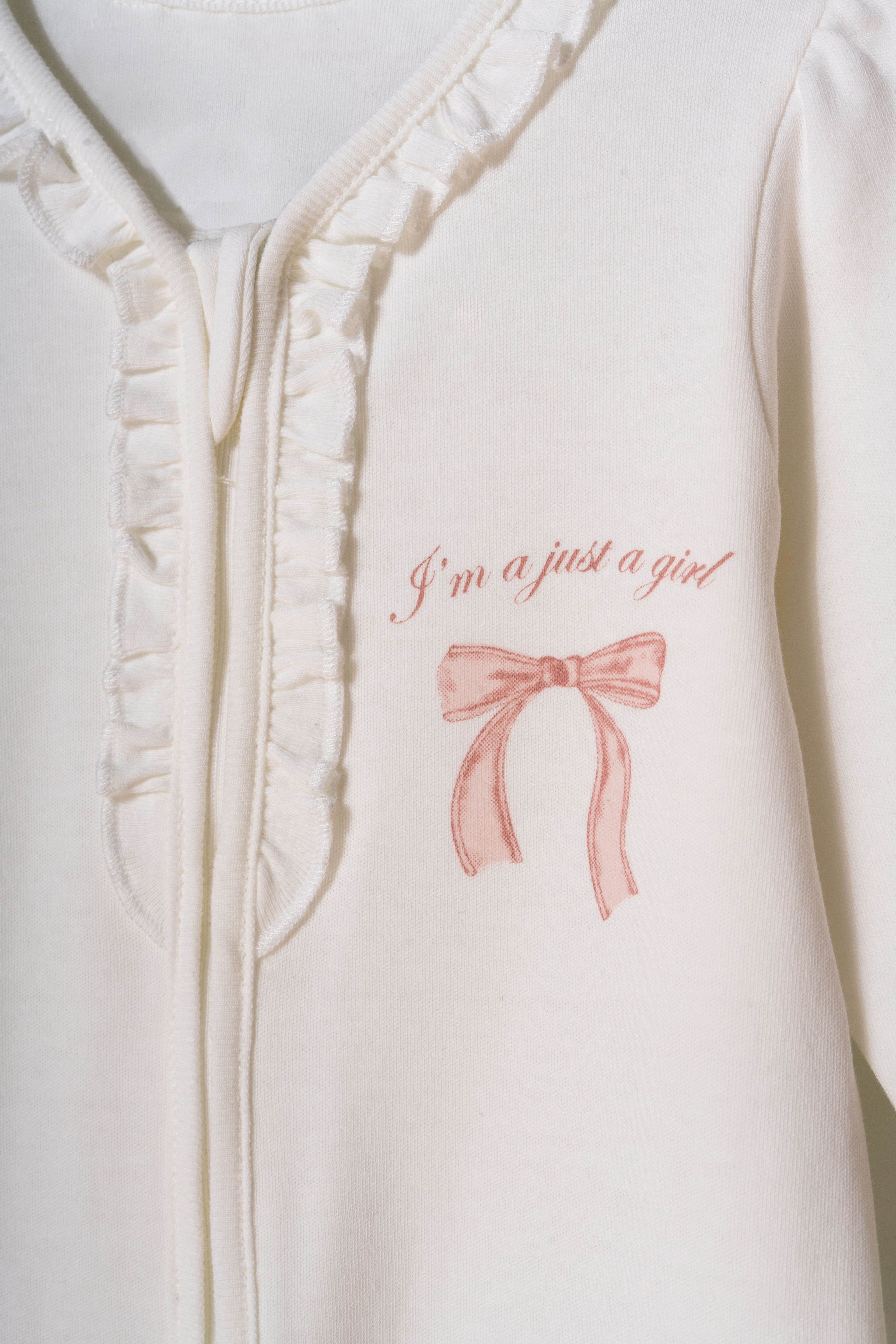 Organik Pamuk Fermuarlı Tulum - Bow Koleksiyonu