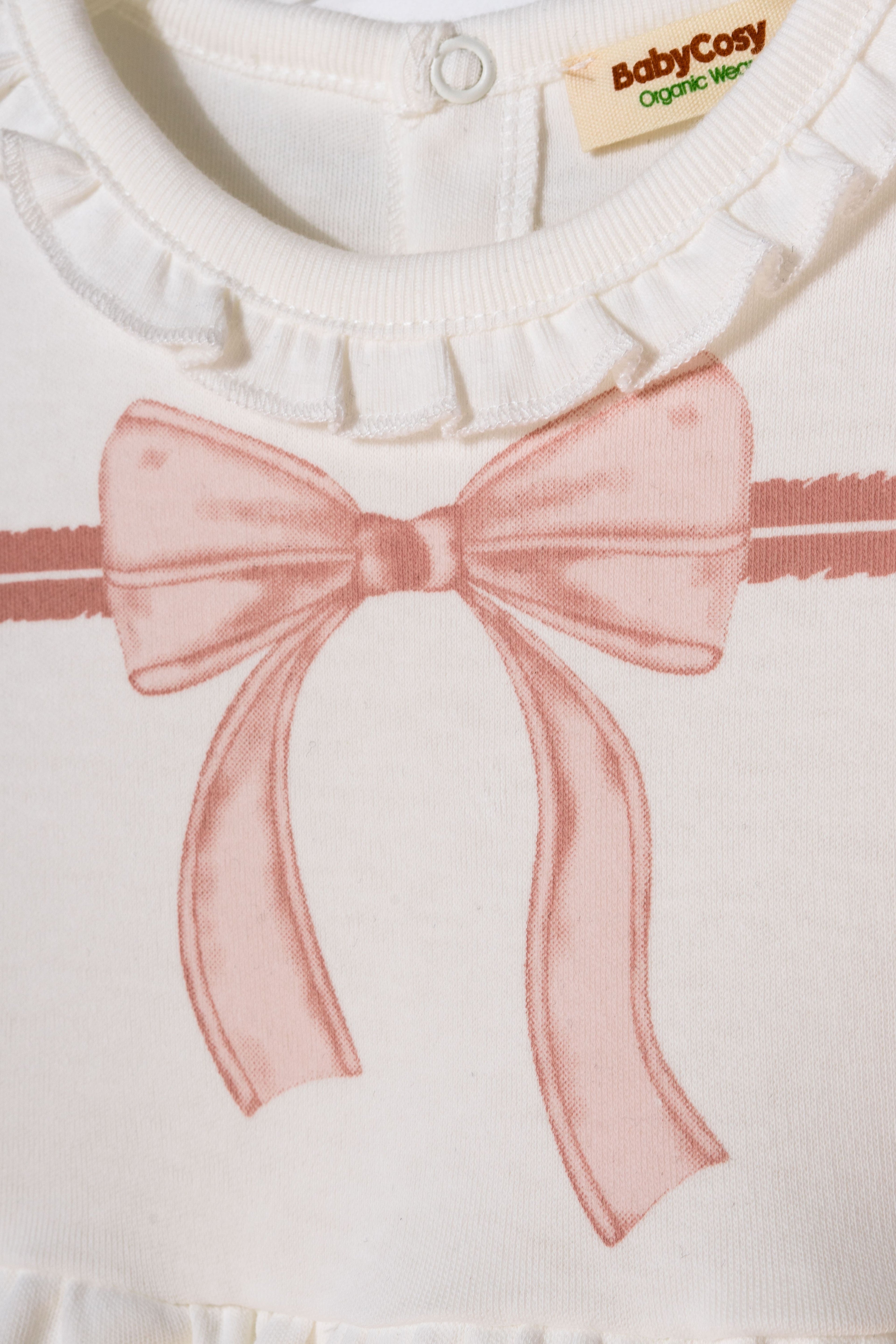 Organik Pamuk Fiyonklu Bandanalı Elbise – Bow Koleksiyonu