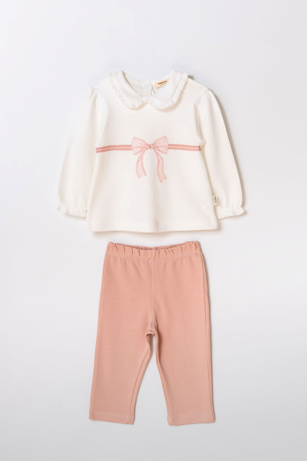 Organik Pamuk İki Parça Fiyonklu Takım – Bow Koleksiyonu