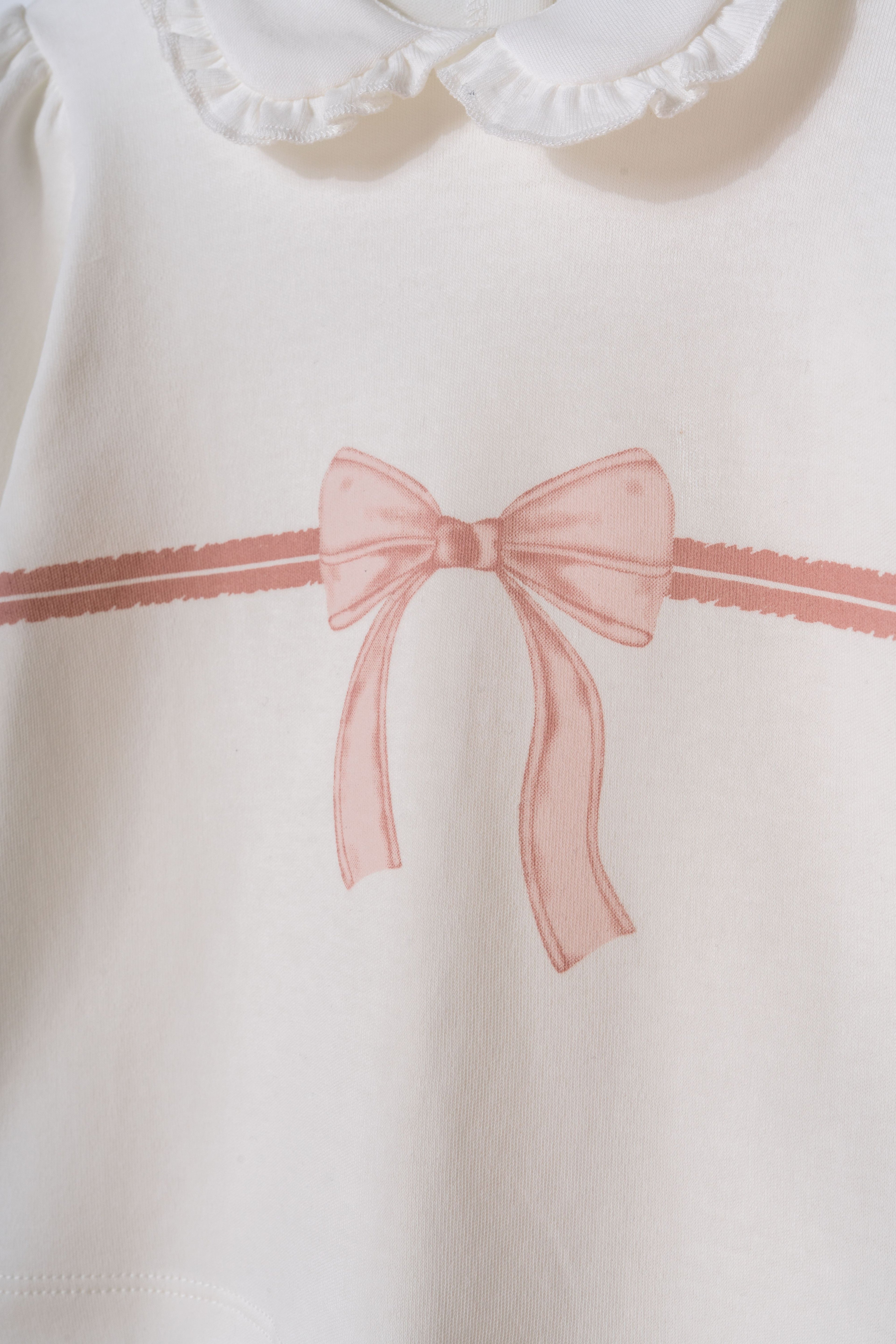 Organik Pamuk İki Parça Fiyonklu Takım – Bow Koleksiyonu