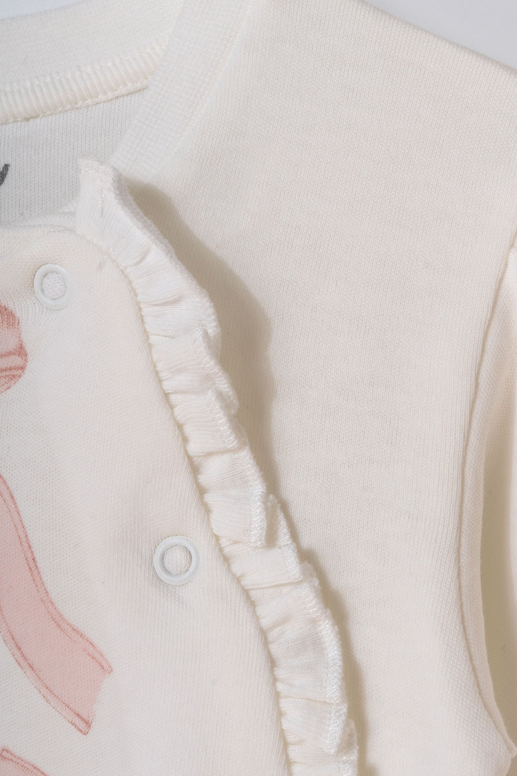 Organik Pamuk Yan Düğmeli Fiyonklu Takım – Bow Koleksiyonu