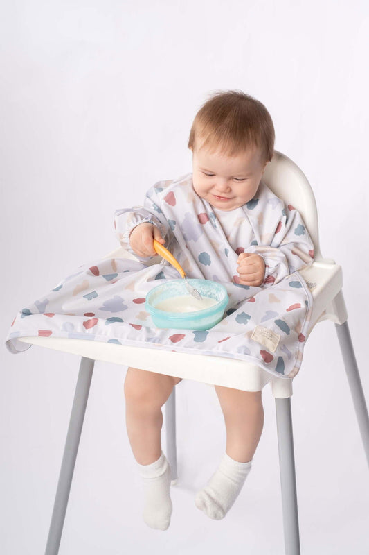 Sıvı Geçirmez Animal Gusto Desenli Etkinlik ve BLW Mama Önlüğü ve Kesesi - Riki Baby&Kids
