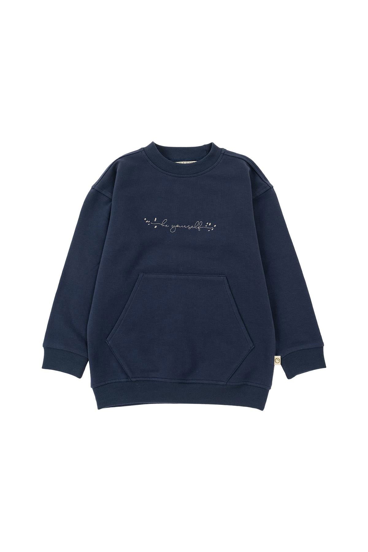 Sweat Çocuk Lacivert Organik Pamuk - Riki Baby&Kids