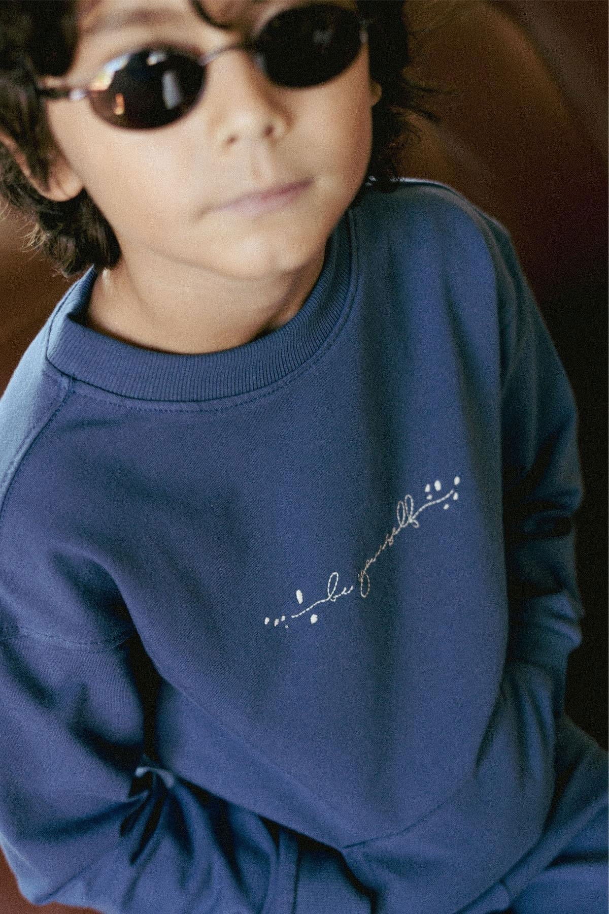 Sweat Çocuk Lacivert Organik Pamuk - Riki Baby&Kids