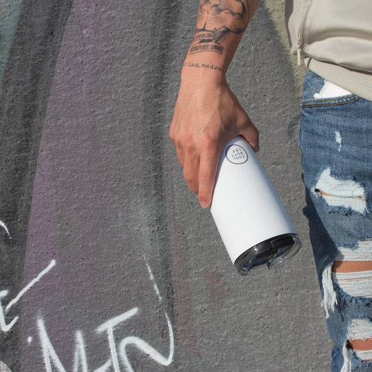 Cool Bottles Mono White Tumbler – 550 ml Paslanmaz Çelik Termos Bardak