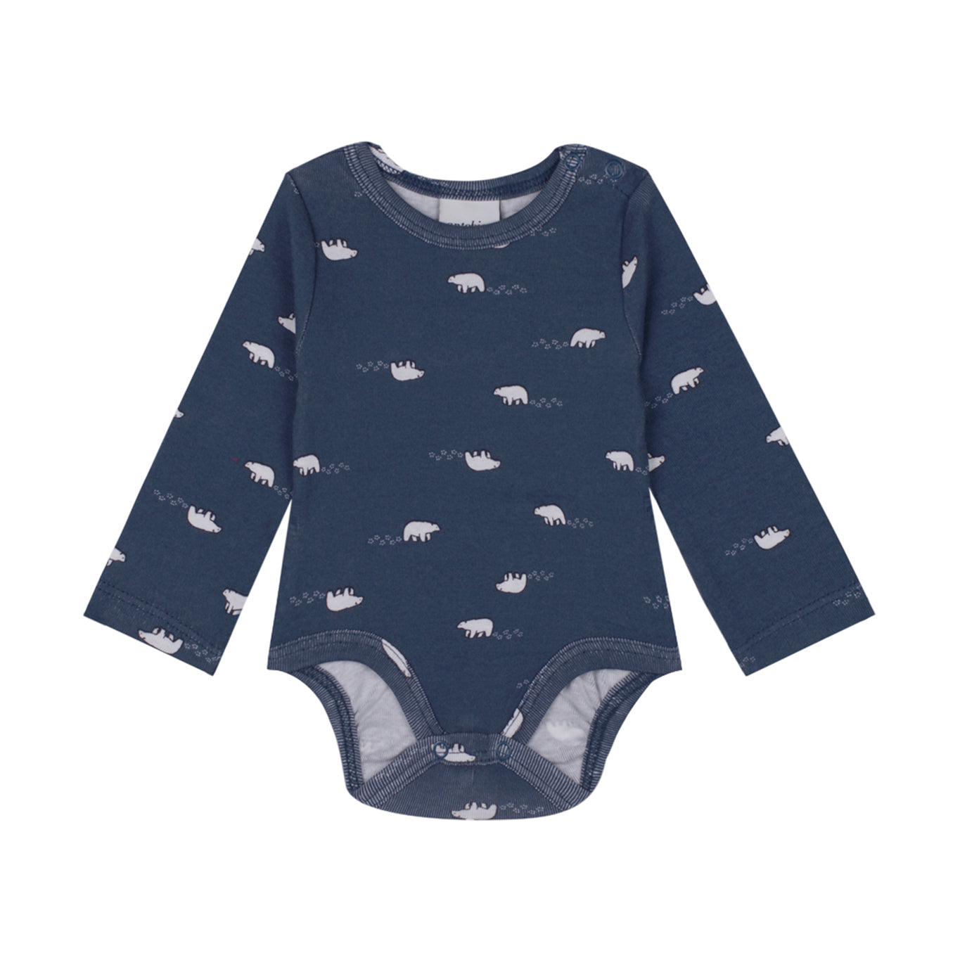 Çıtçıtlı tasarımlı organik pamuk bebek body