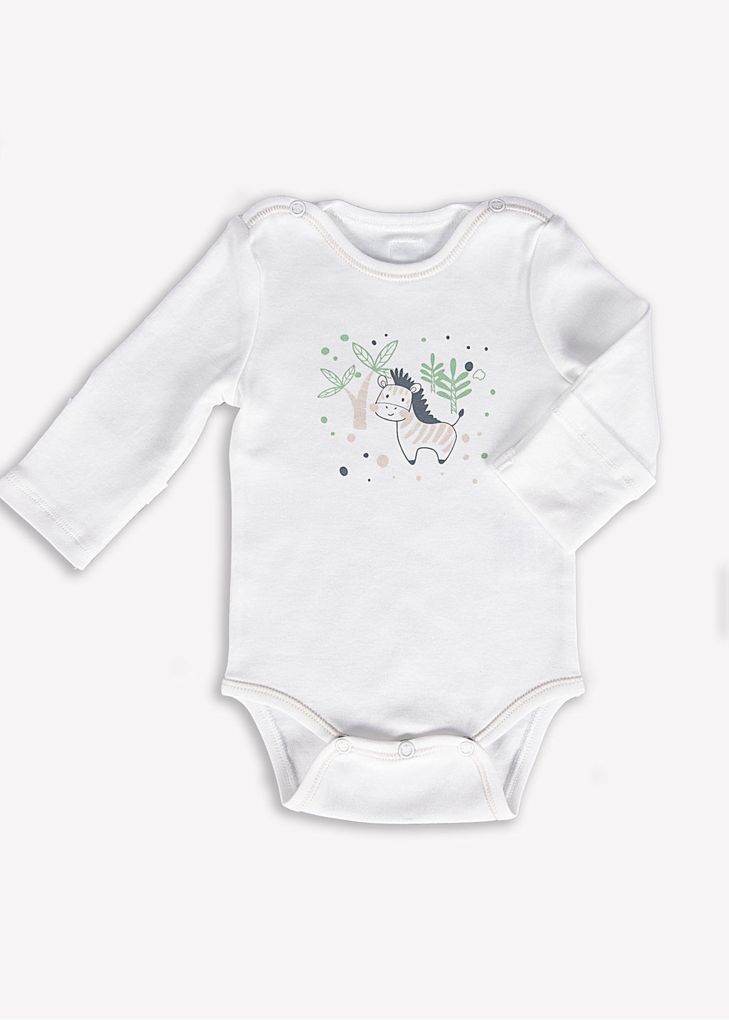Clean&Safe GOTS Sertifikalı %100 Organik Pamuk Hastane Çıkış Seti Zebra – 8 Parça