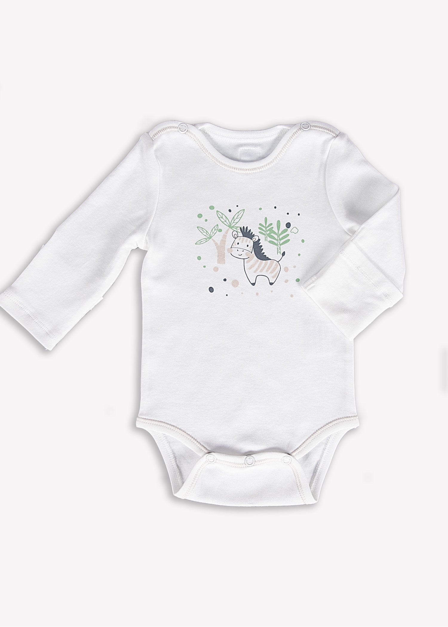Clean&Safe GOTS Sertifikalı %100 Organik Pamuk Hastane Çıkış Seti Zebra – 8 Parça