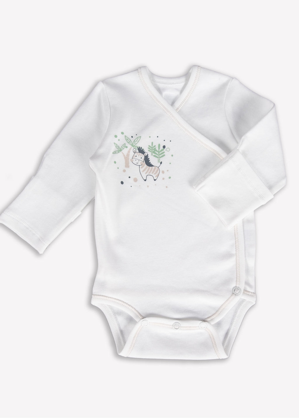 Clean&Safe GOTS Sertifikalı %100 Organik Pamuk Hastane Çıkış Seti Zebra – 8 Parça
