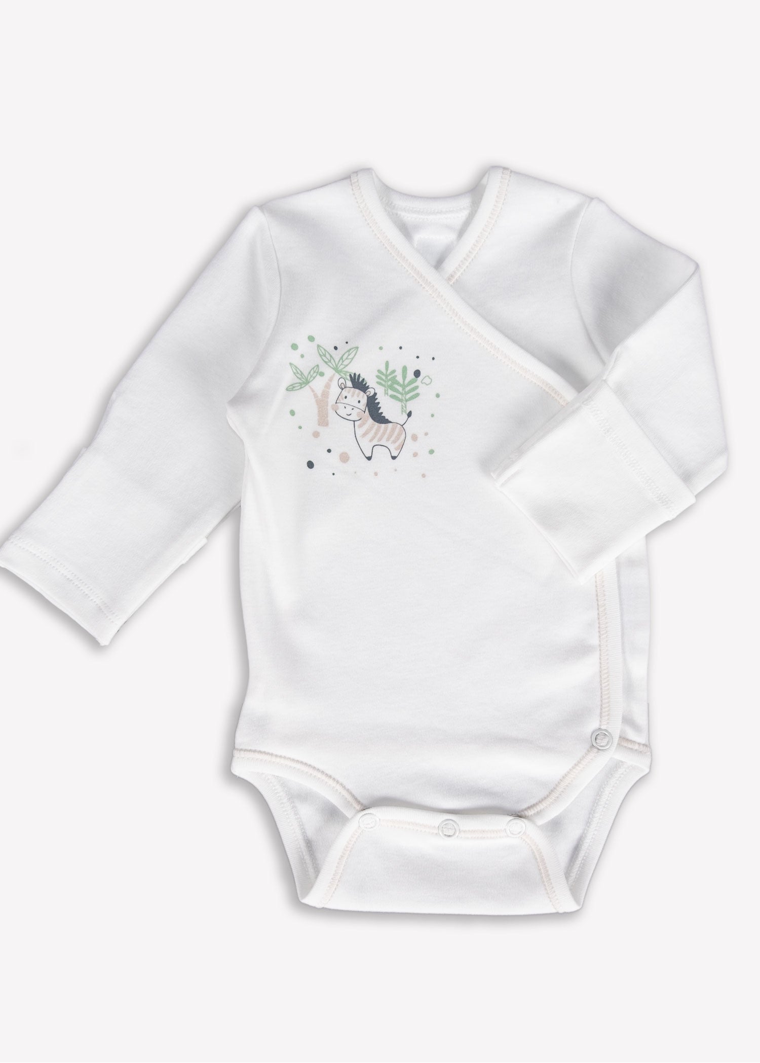 Clean&Safe GOTS Sertifikalı %100 Organik Pamuk Hastane Çıkış Seti Zebra – 8 Parça