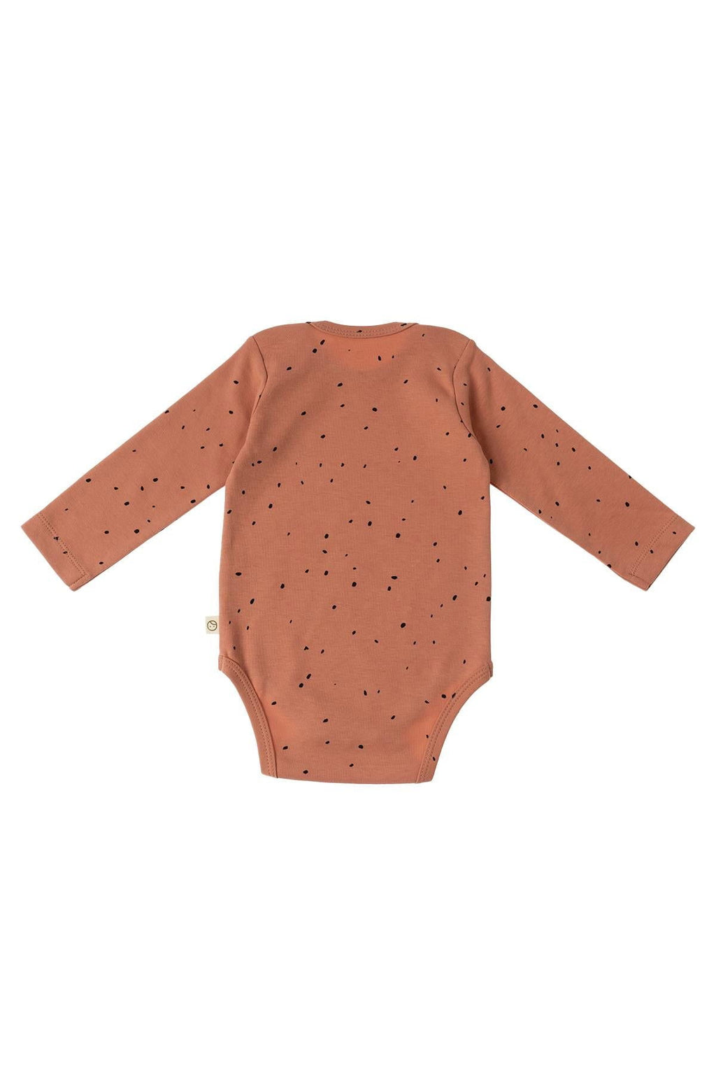 Uzun Kollu Ayarlanabilir Çıtçıtlı Zıbın Cosmos Pembe Organik Pamuk - Riki Baby&Kids