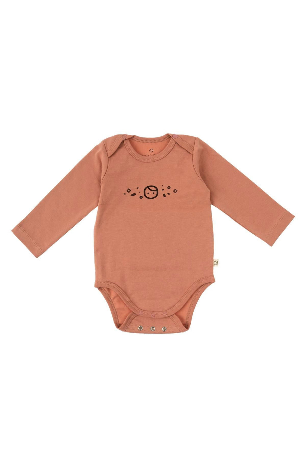 Uzun Kollu Ayarlanabilir Çıtçıtlı Zıbın Pembe Organik Pamuk Planet Gusto - Riki Baby&Kids