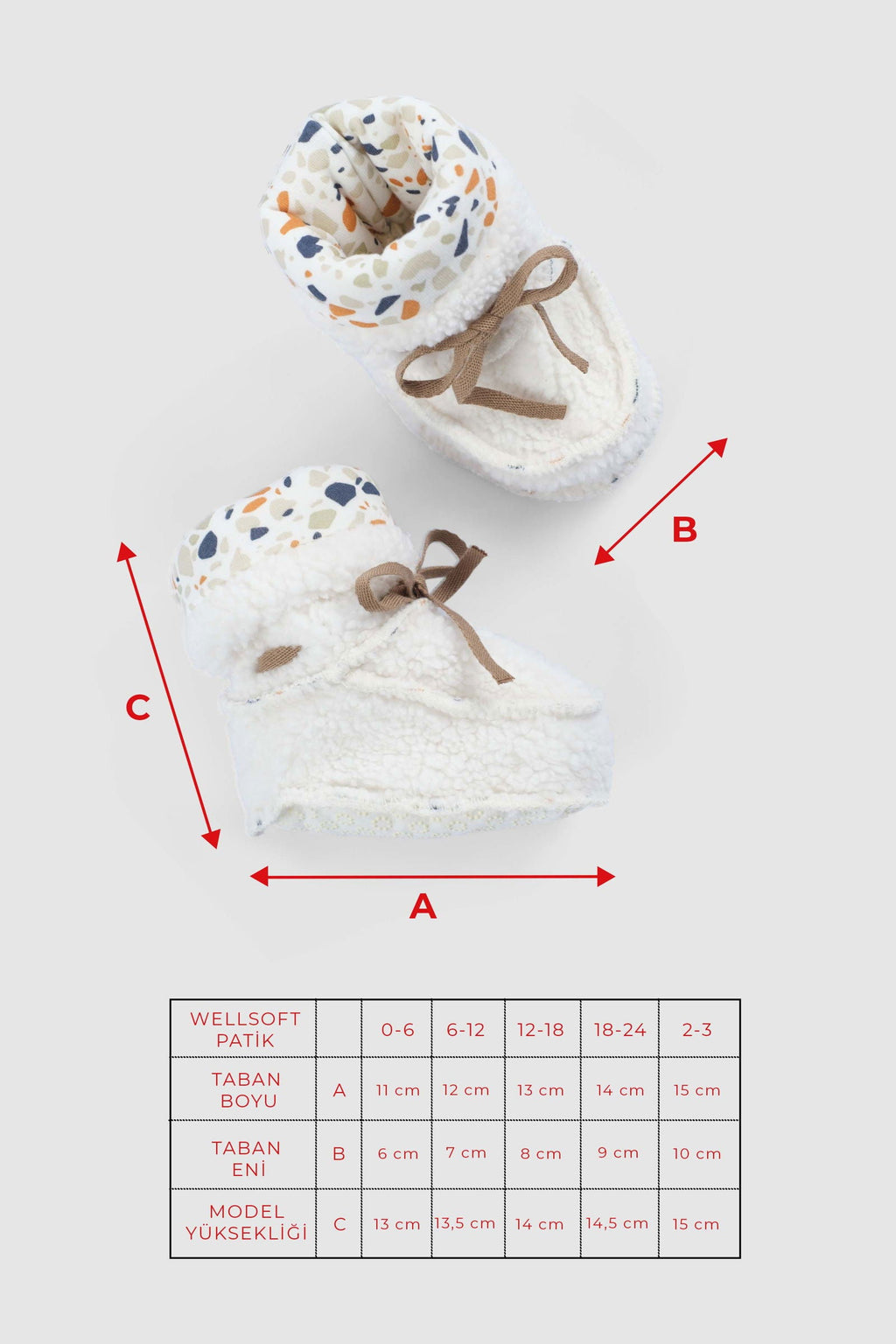 Wellsoft Ekru Bebek Patiği - Riki Baby&Kids