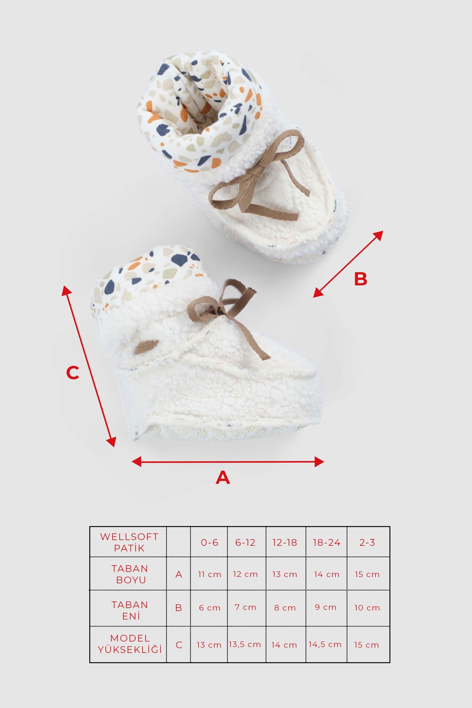 Wellsoft Ekru Bebek Patiği - Riki Baby&Kids