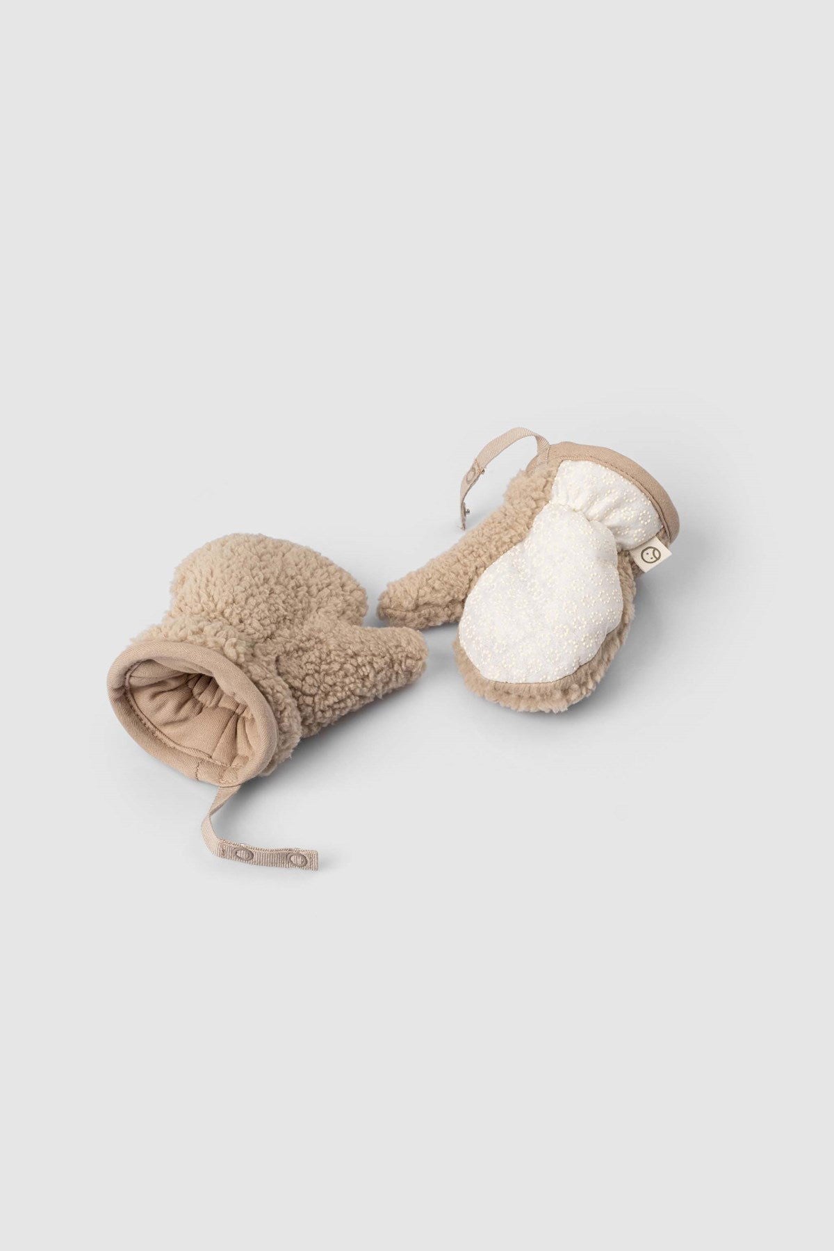 Wellsoft Kapüşonlu Eldivenli Bebek Ceket Bej - Riki Baby&Kids