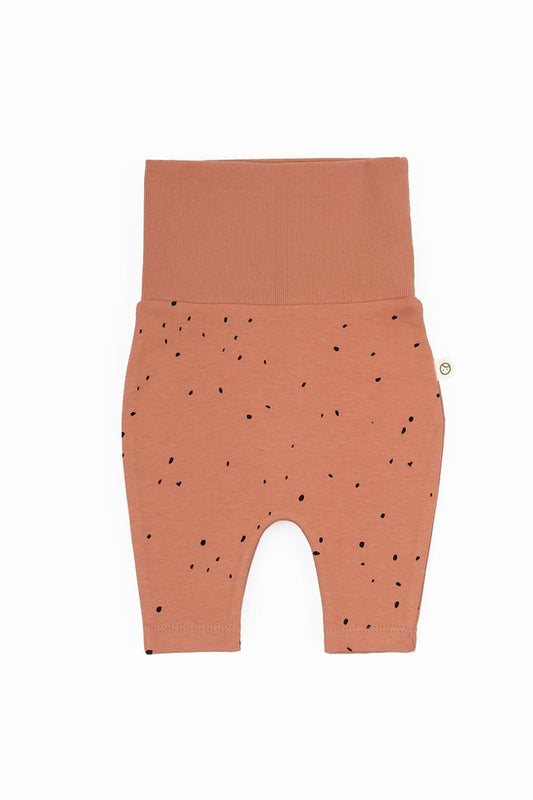 Yüksek Bel Pantolon Bebek Cosmos Pembe Organik Pamuk - Riki Baby&Kids