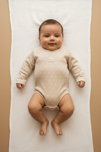 Organik Pamuk Teddy Bear 2'li Uzun Kollu Body Set
