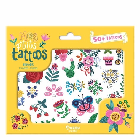 Çiçek Temalı Geçici Dövme Seti (50+ Tasarım) | Mes Ptits Tattoos – Fleurs