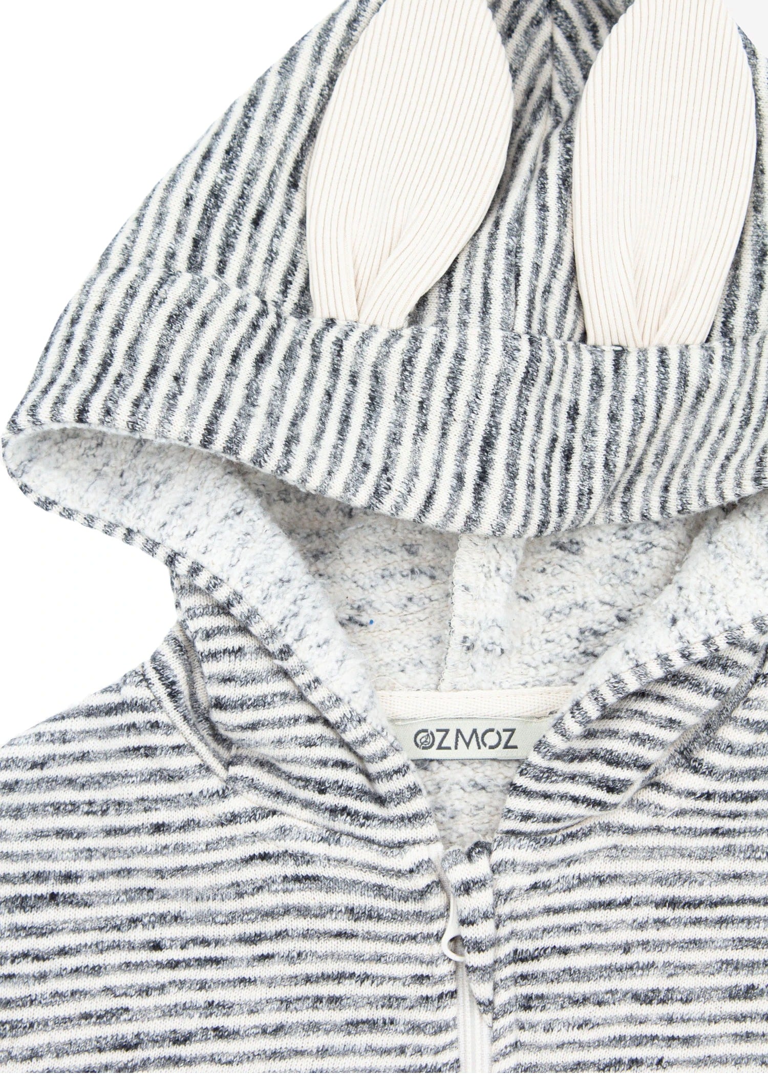Kulaklı Kapüşonlu Kışlık Unisex Bebek Fermuarlı Ceket
