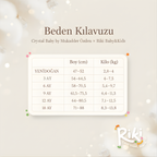 Crystal Baby Organik Pamuk Kendinden Patikli Tulum - Hay Yellow