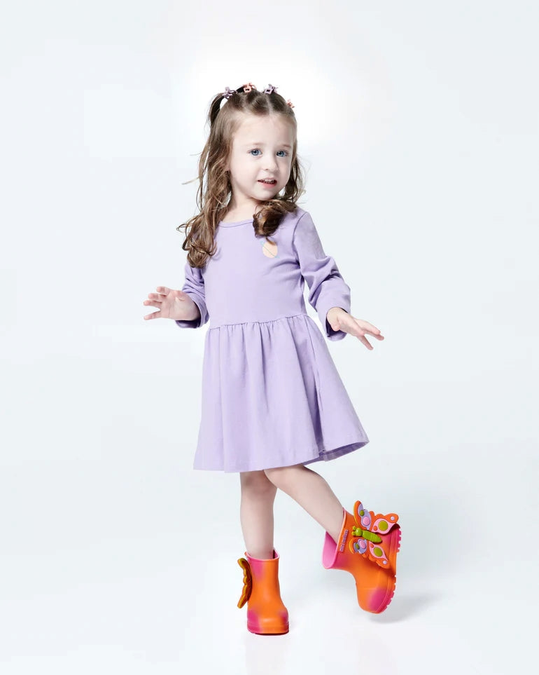 Mini Melissa Welly Wonderland BB – Pembe/Turuncu Çocuk Yağmur Çizmesi