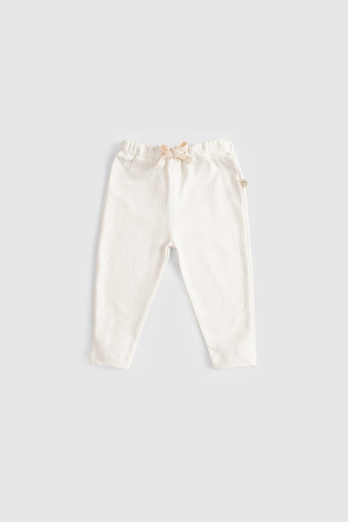 2'li Organik Pamuk Bebek Pantolonu Twig Ekru - Riki Baby&Kids