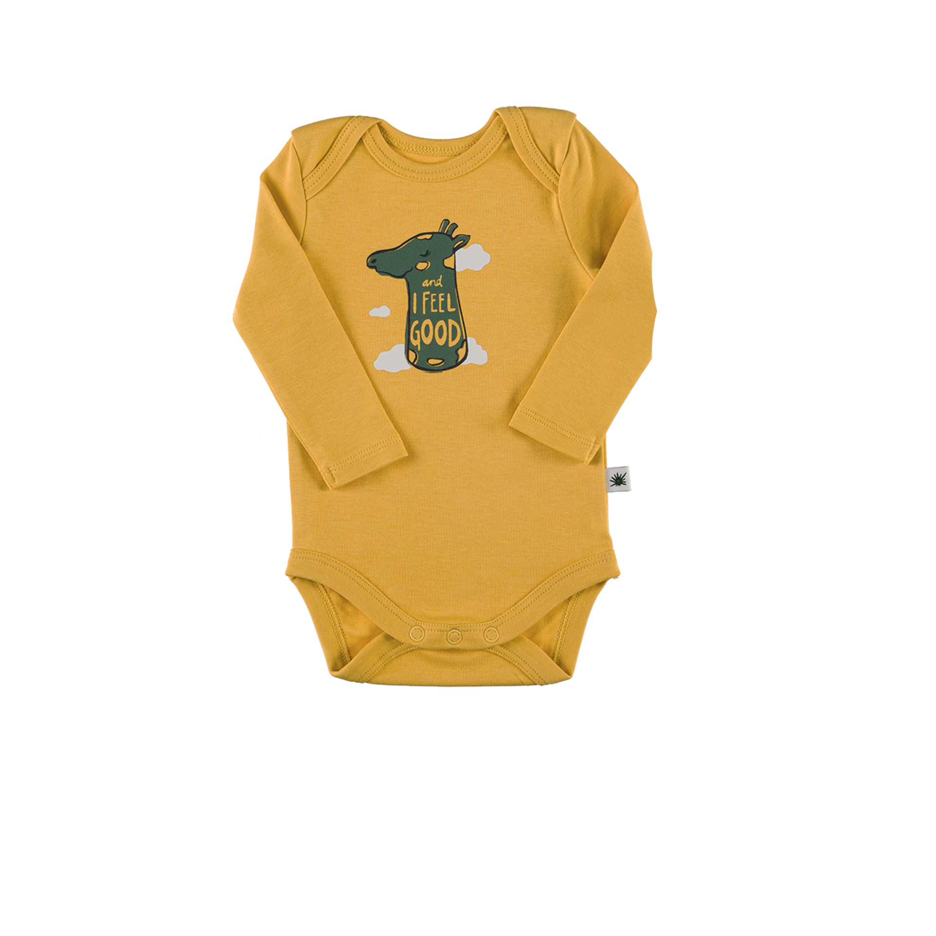 Little Yucca "Envelope" Uzun Kollu Body - Safran Sarı