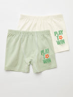 Natuline 3503 Erkek Çocuk Play To Win Likralı 2'li Boxer - Riki Baby&Kids