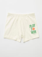 Natuline 3503 Erkek Çocuk Play To Win Likralı 2'li Boxer - Riki Baby&Kids