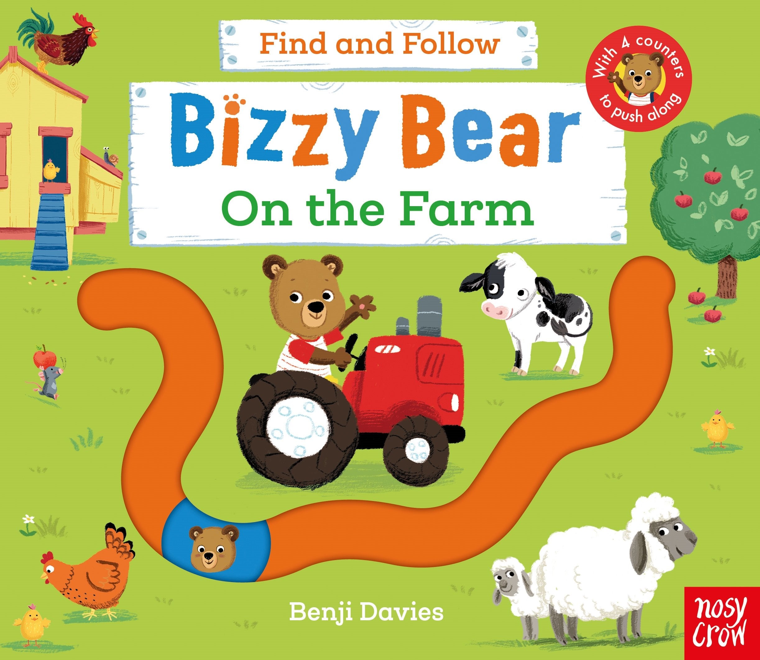 Bizzy Bear: Çiftlikte Takip Et Kaydırmalı Eğlenceli Kitap