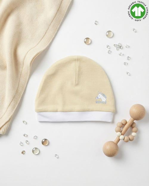 Crystal Baby Organik Pamuk Bere - Hay Yellow