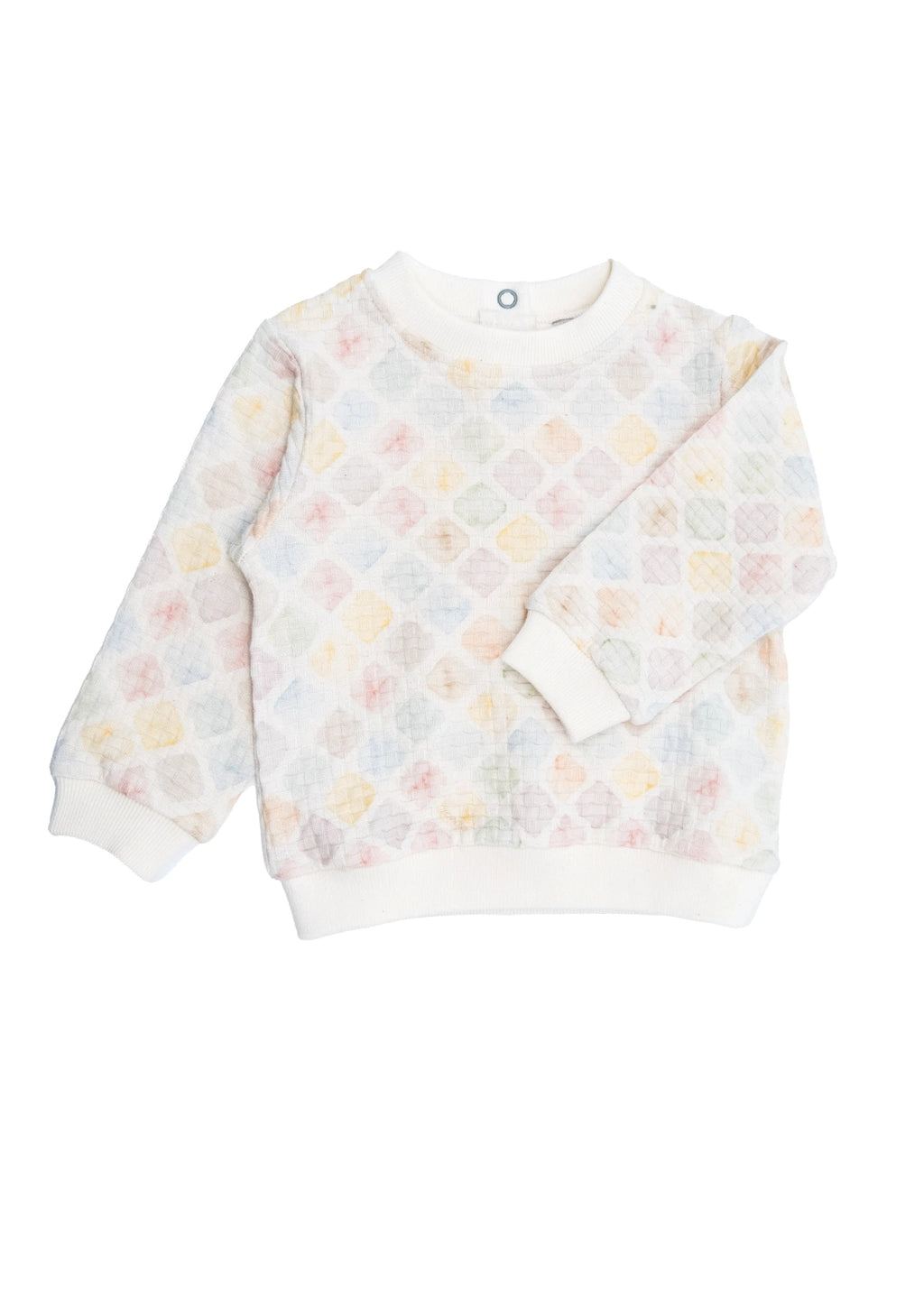 Organik Pamuk Desenli Bebek Sweatshirt
