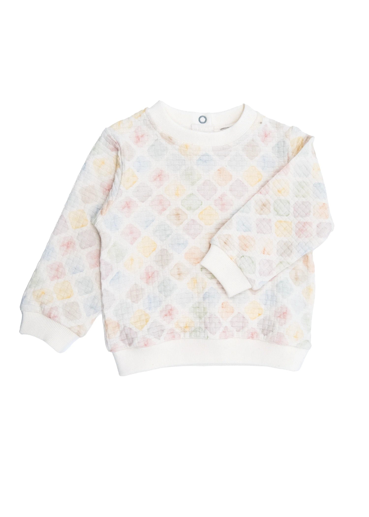 Organik Pamuk Desenli Bebek Sweatshirt