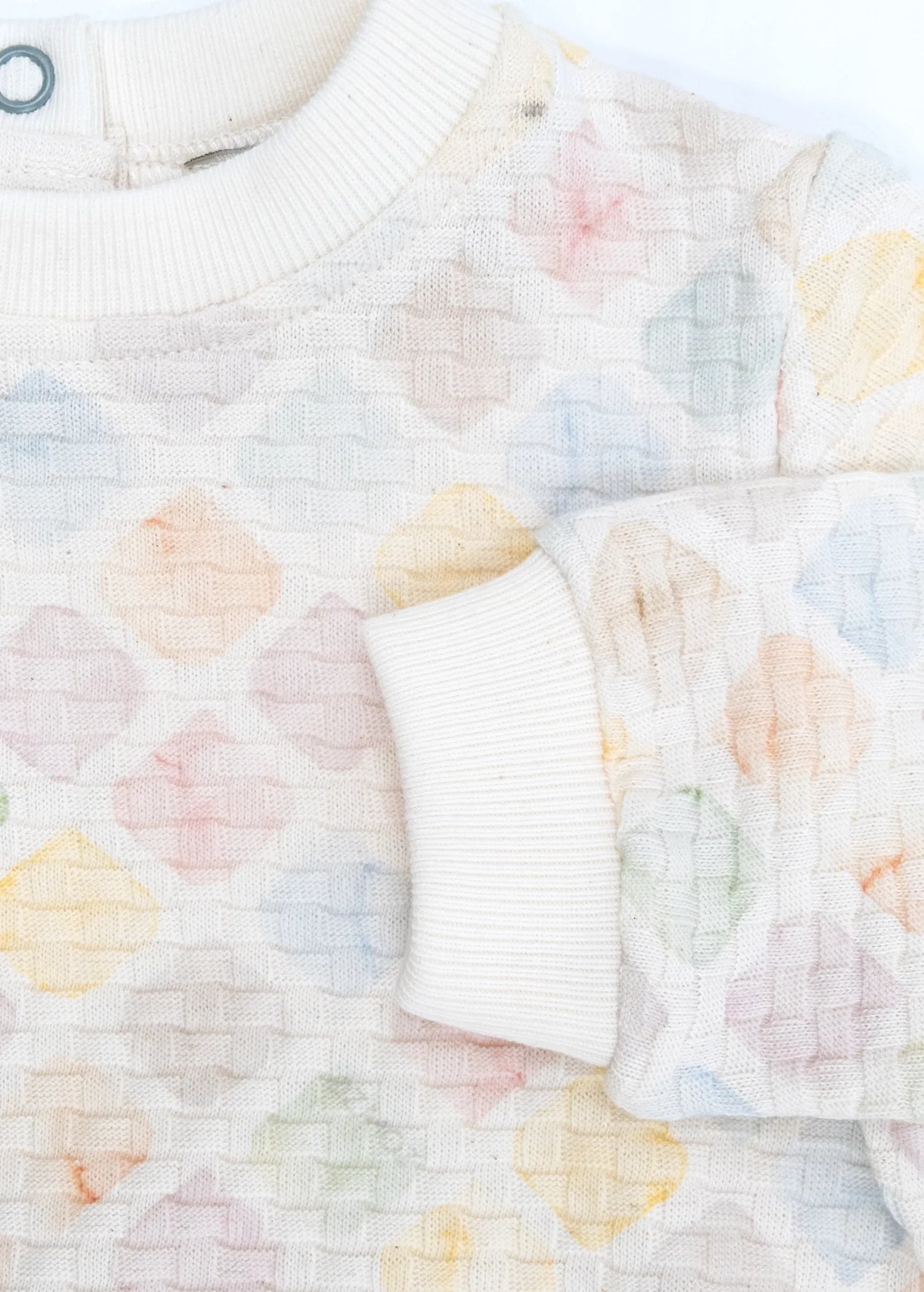 Organik Pamuk Desenli Bebek Sweatshirt