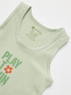 Natuline 3003 Organik Pamuklu Likralı Atlet Play To Win 2'li Paket