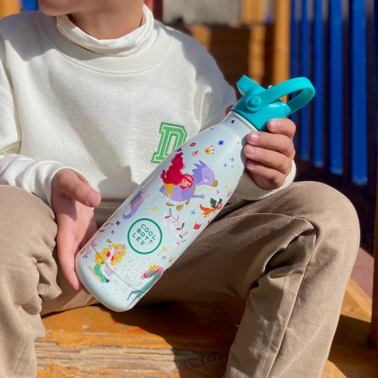 The Bottles Kids 350ml - Water Bottle for Kids Princess Kingdom