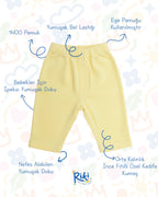 Crystal Baby İnce Fitilli Kadife Havuç Kesim Pantolon – Hay Yellow