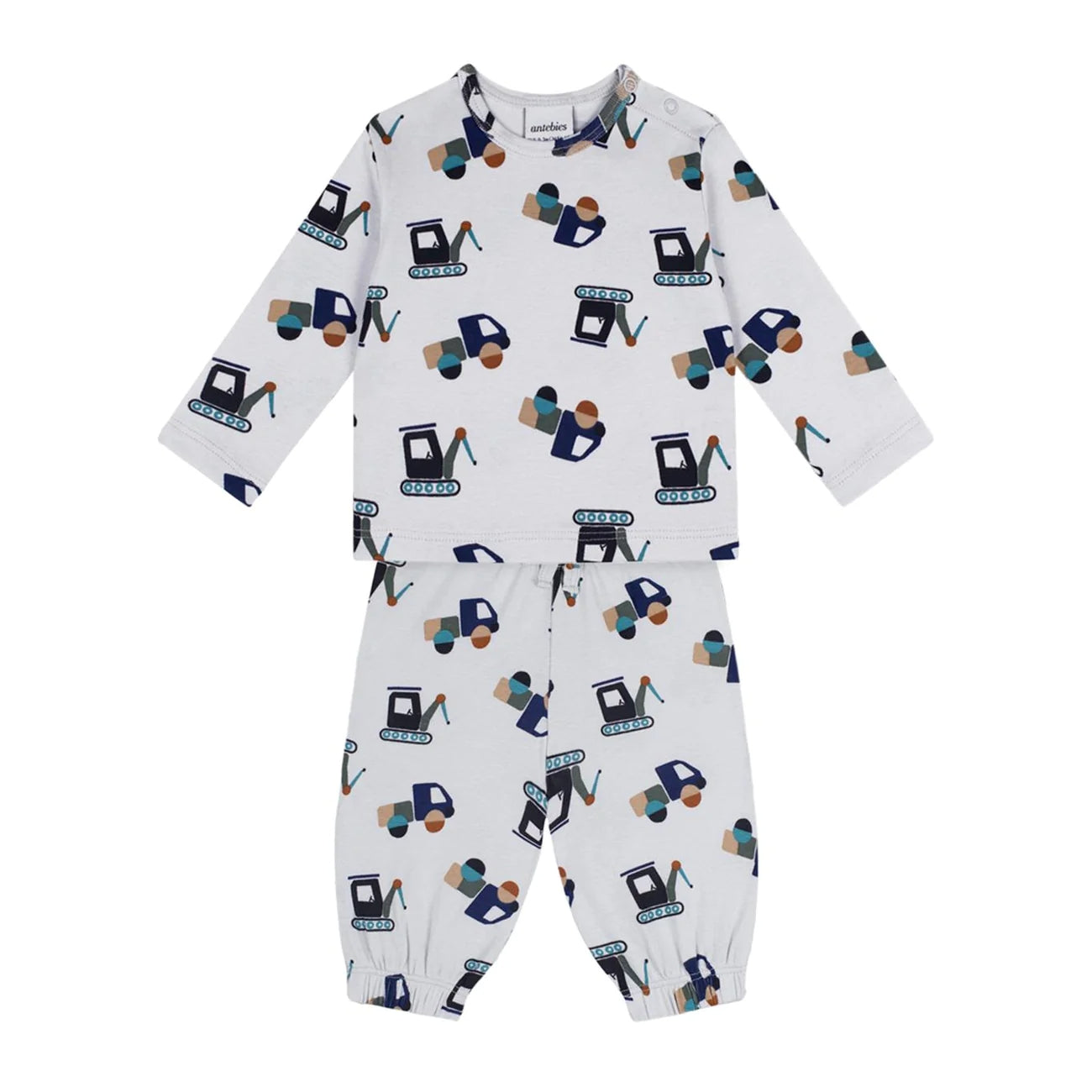 Antebies bebek giyim, GOTS sertifikalı pamuklu uzun kollu t-shirt ve pantolon