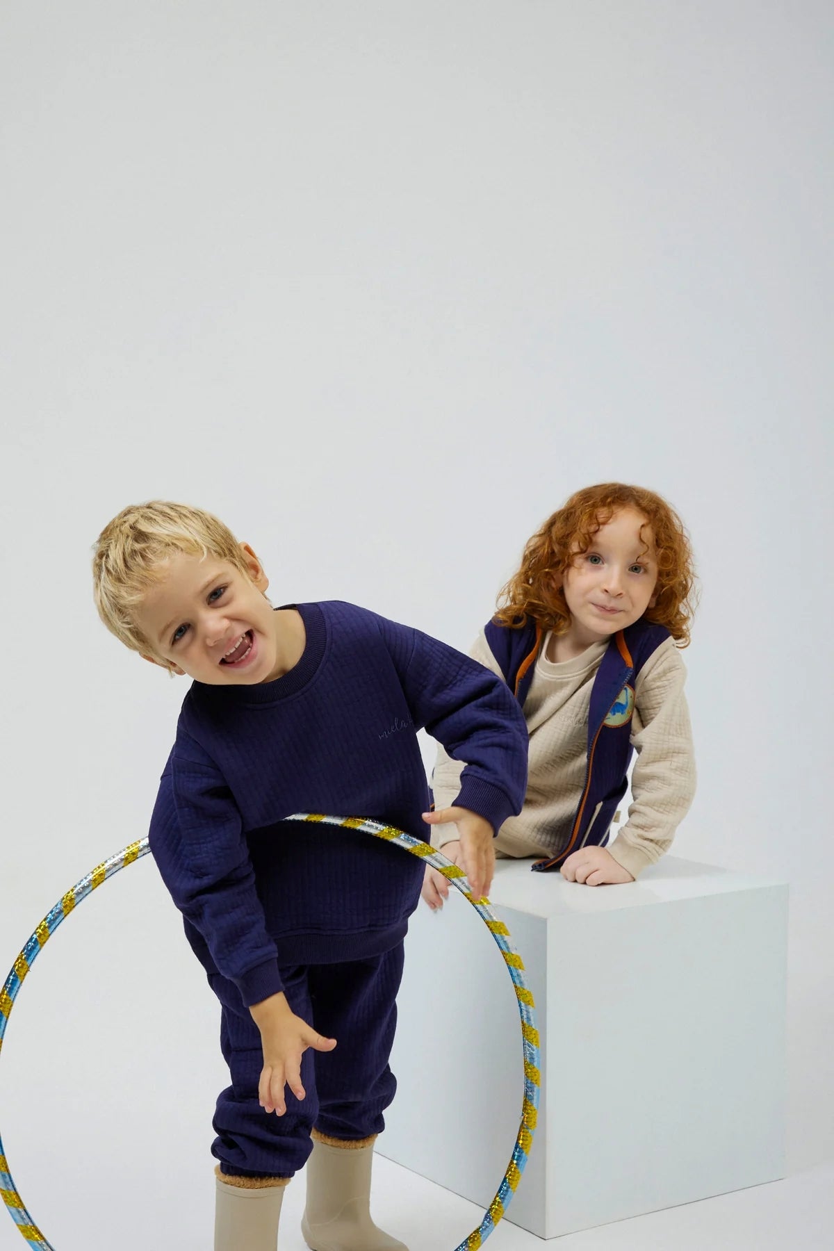 Miela Kids Lacivert Kapitone Jogger Pantolon