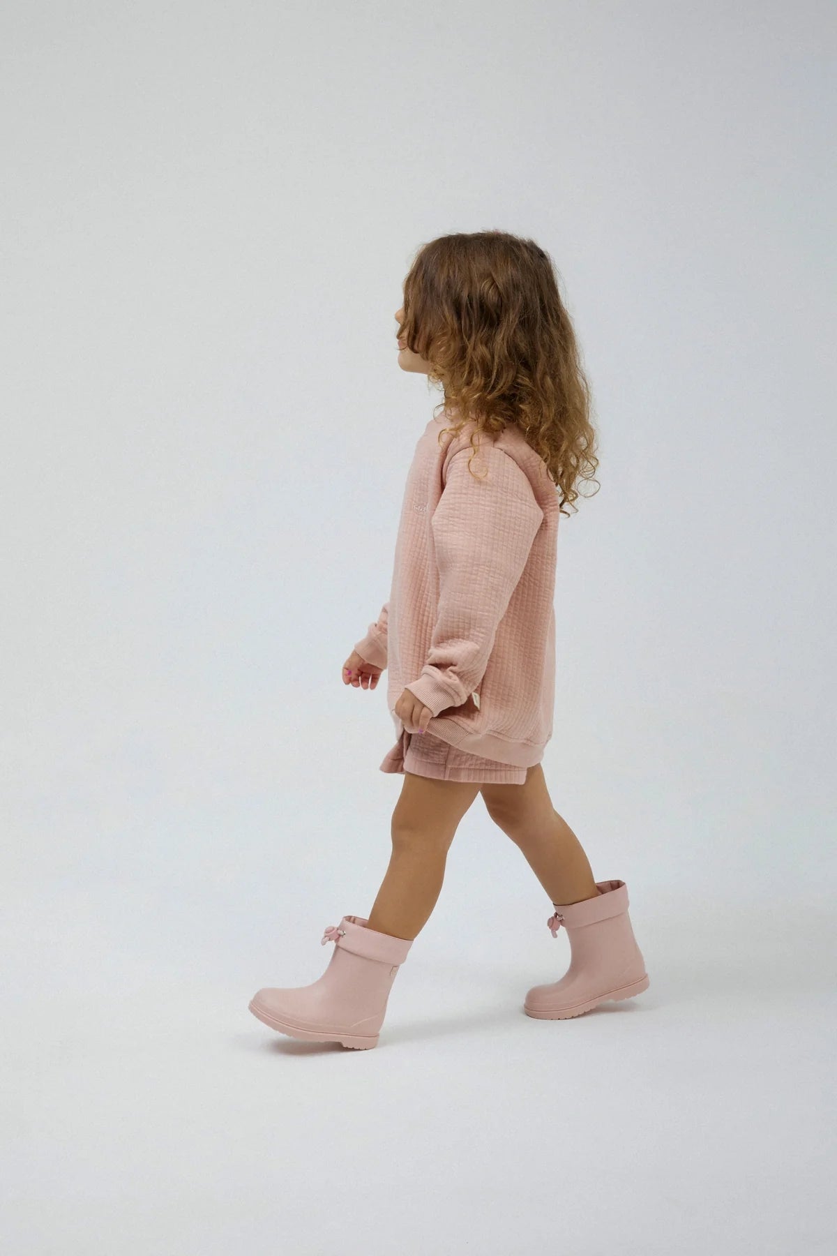 Miela Kids Açık Pembe Kapitone Şort Etek