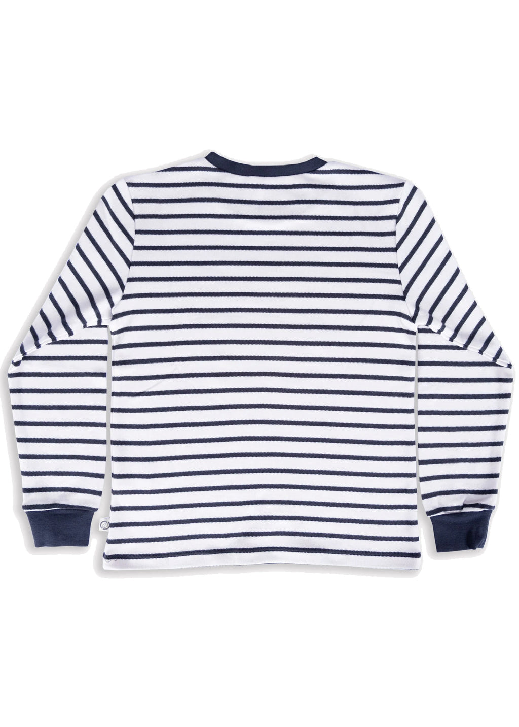 Organik Pamuk Lacivert Çizgili Erkek Çocuk Sweatshirt – Yumuşak Dokulu