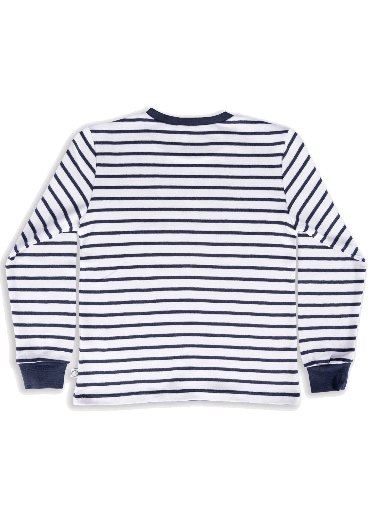 Organik Pamuk Lacivert Çizgili Erkek Çocuk Sweatshirt – Yumuşak Dokulu