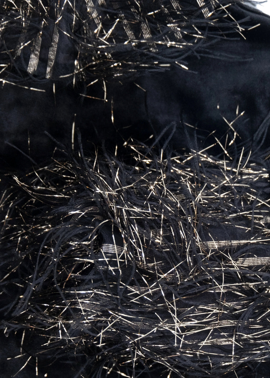 Sim Püsküllü Siyah Kadife Kız Çocuk Abiye Parti Elbisesi