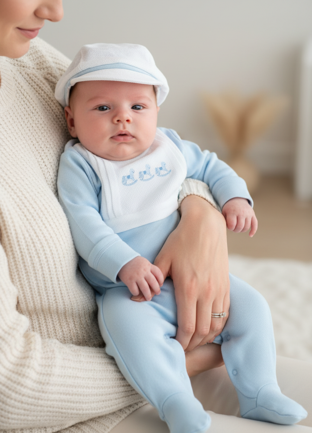 Organik Pamuk My Toy Şapkalı Tulum Mavi